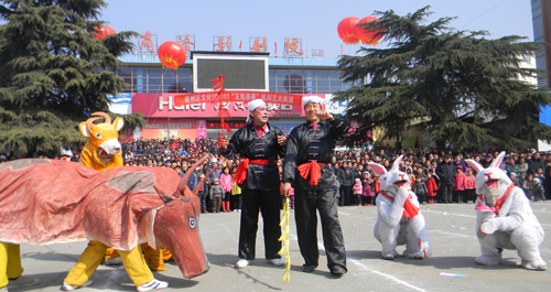 正月十五闹元宵，屈村社火闹鹤城