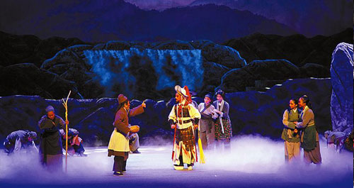 大型历史剧《闯王寨传奇》在商洛大剧院举行首场演出