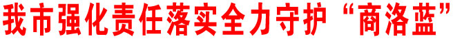 我市强化责任落实全力守护“商洛蓝”