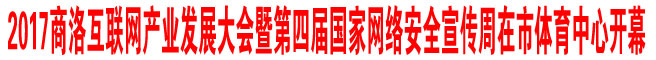 2017商洛互联网产业发展大会暨第四届国家网络安全宣传周在商洛市体育中心开幕