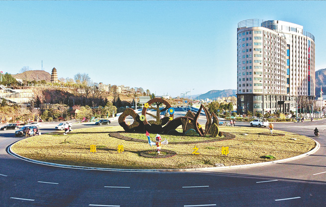 商洛城市街景——商洛高新区环岛