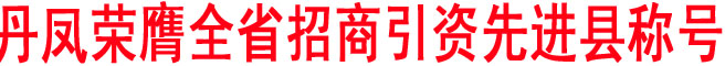 丹凤荣膺全省招商引资先进县称号