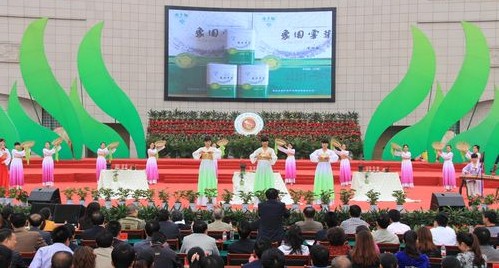 中国·陕西（商洛）茶叶节进行茶艺表演比赛