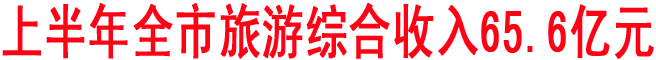 上半年商洛旅游综合收入65.6亿