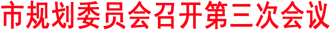 市规划委员会召开第三次会议