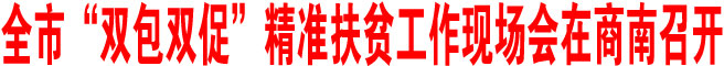 商洛市“双包双促”精准扶贫工作现场会在商南召开