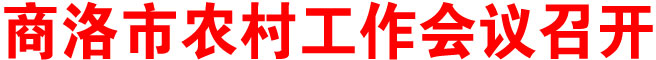 商洛市农村工作会议召开