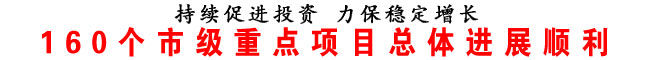 160个市级重点项目总体进展顺利