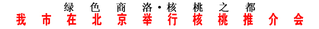 我市在北京举行核桃推介会
