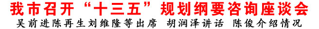 商洛市召开“十三五”规划纲要咨询座谈会