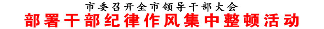 部署干部纪律作风集中整顿活动