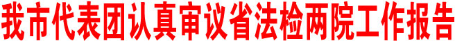 商洛市代表团认真审议省法检两院工作报告