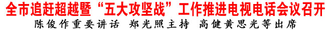 全市追赶超越暨“五大攻坚战”工作推进电视电话会议召开