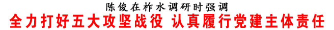 全力打好五大攻坚战役 认真履行党建主体责任