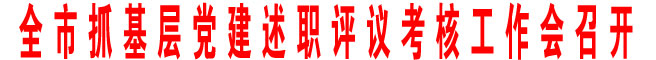 全市抓基层党建述职评议考核工作会召开