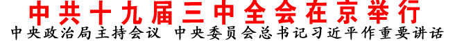 中共十九届三中全会在京举行