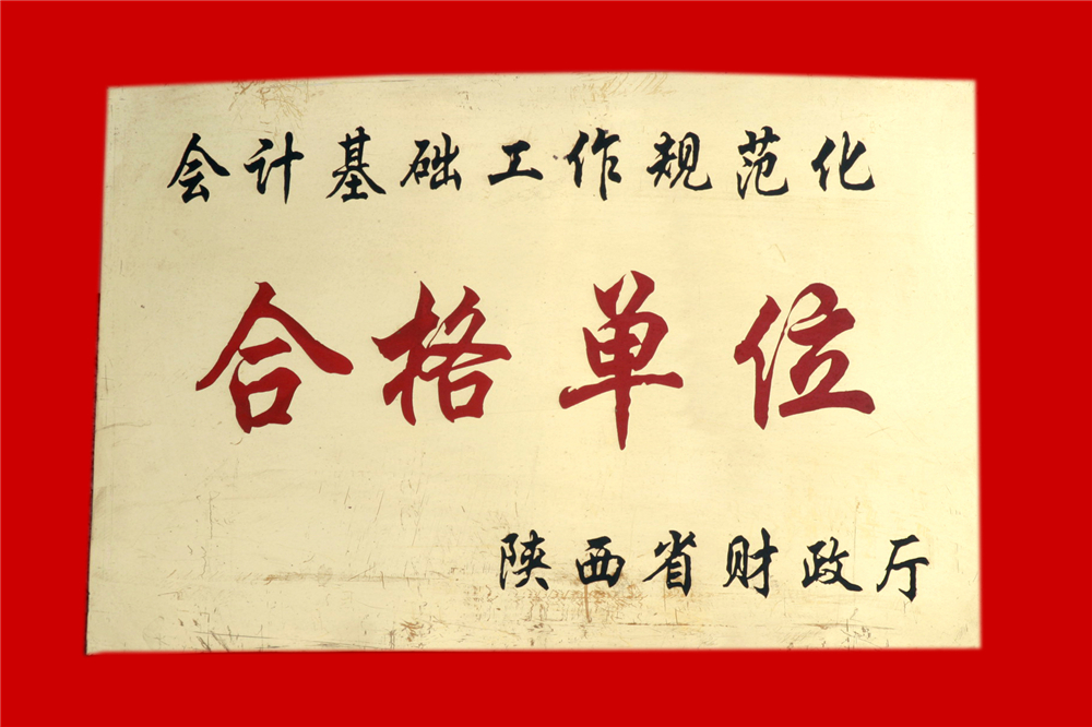 会计工作规范化合格单位