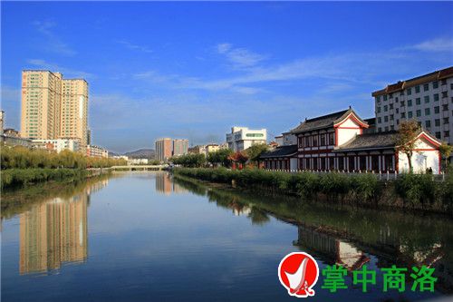 风景秀丽的秦唐街公园