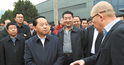 全市重大项目建设现场观摩会在商州商丹园区山阳观摩