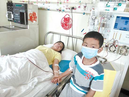 采集造血干细胞第一天，小天宇来给我加油打气！采集造血干细胞第一天，小天宇来给我加油打气！