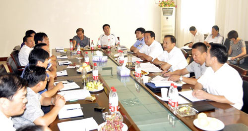 张盈安深入尧柏秀山水泥有限公司召开书记现场会