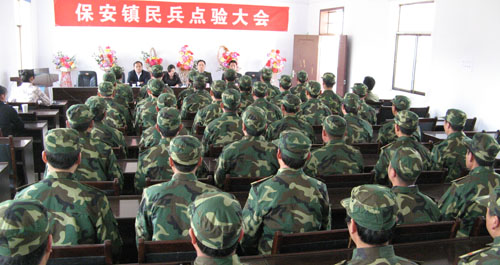 洛南县保安镇扎实开展民兵整组工作