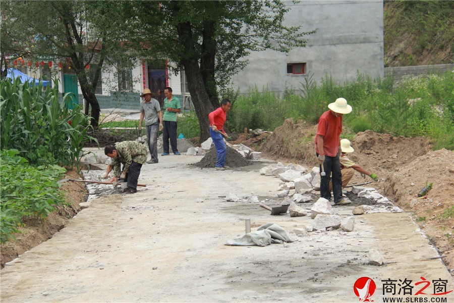 美丽乡村建设:柞水曹坪镇九间房村入户道路紧