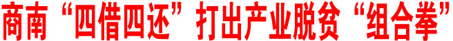 商南“四借四还”打出产业脱贫“组合拳”