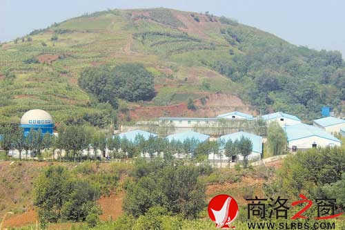 位于丹凤县商镇麻池村的孵化厂里，储量700立方米的大型沼气发酵罐正在运转。