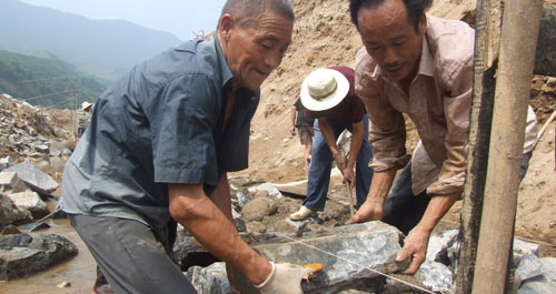 丹凤对千米堤防进行综合治理