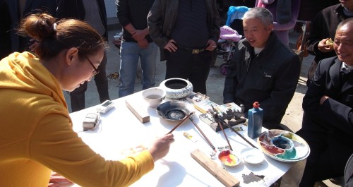 山阳农家小院话艺术