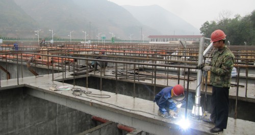 丹凤县生活污水处理厂目前主体工程已基本完成