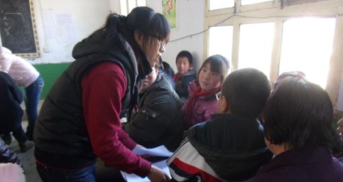 洛源镇中心小学迎来了陕师大校园儿童贫血防治小分队