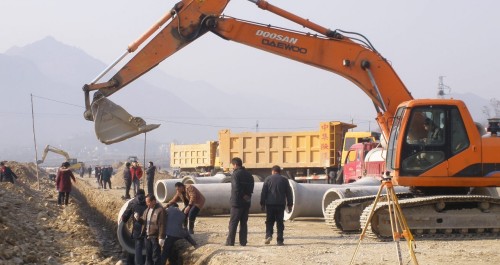 竹林关陕南移民安置区工程近日进入实质性施工阶段