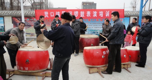 洛南县文化馆组织开展“锣鼓班”培训进村活动