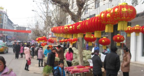 洛南街头年味浓