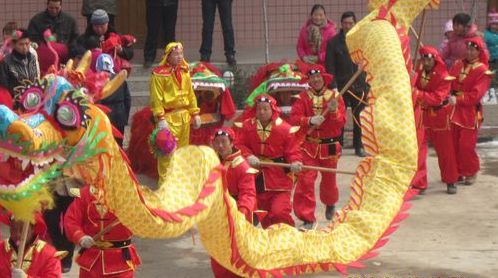 洛南县永丰镇春节农村文化生活丰富多彩