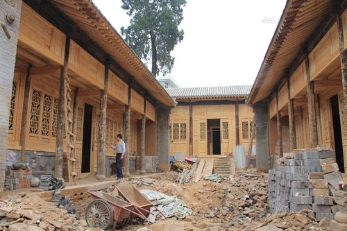 丹凤县对马帮会馆进行维修