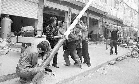 丹凤县商镇实施街道亮化工程