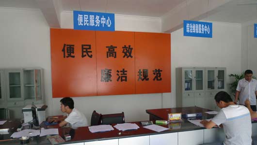 丹凤县东川村建立便民服务中心