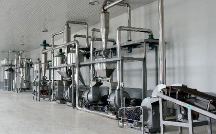 山阳魔芋产品项目已成完设备安装