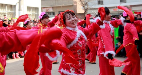 商州夜村镇举行村民联欢庆新春活动