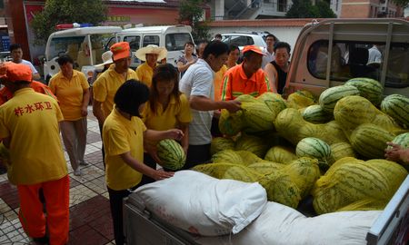 柞水总工会慰问环卫工人