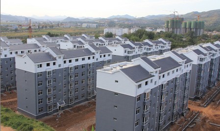 商州柴湾村移民搬迁安置小区主体全部封顶