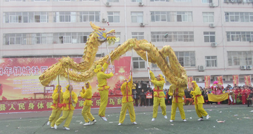 镇安县镇城社区春节大型文艺演出正式启动