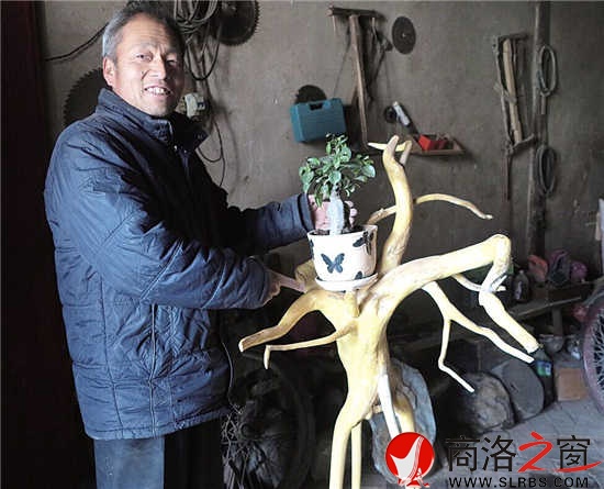 根艺花凳