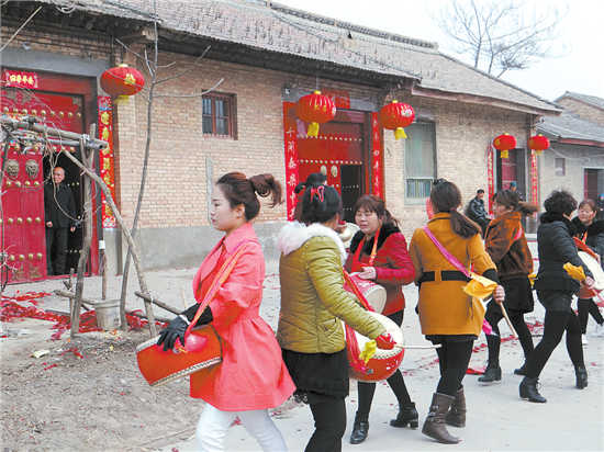 在渭北老家过年