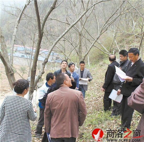 林业技术人员来到果园现场开展板栗科管培训向群众发放科普宣传资料