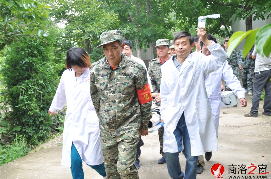 洛南县麻坪镇开展地质灾害应急演练